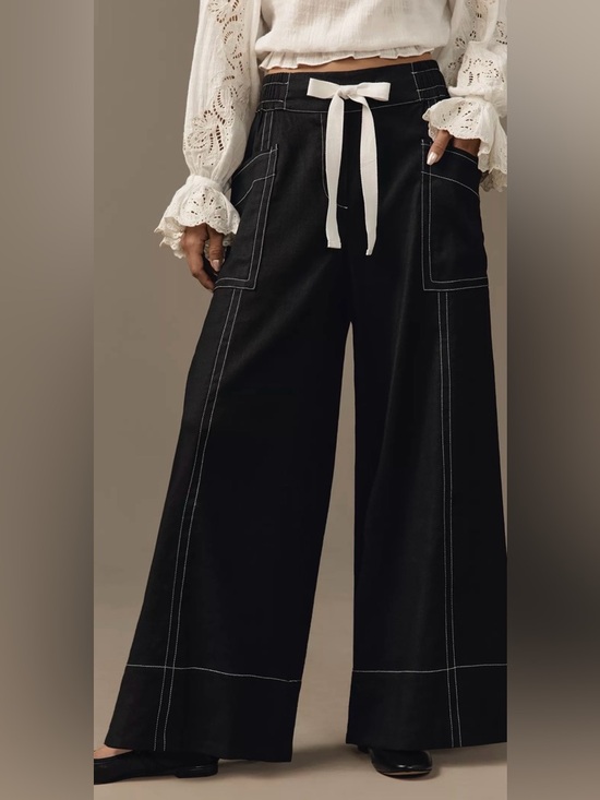 Anthropologie Pants - Maeve linen blend pants (M)